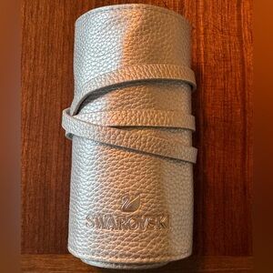 SWAROVSKI silver Travel Jewelry Roll Pouch